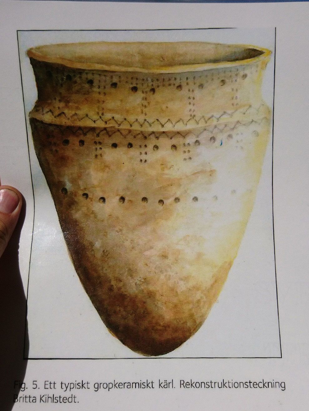Illustration av gammalt keramikkärl